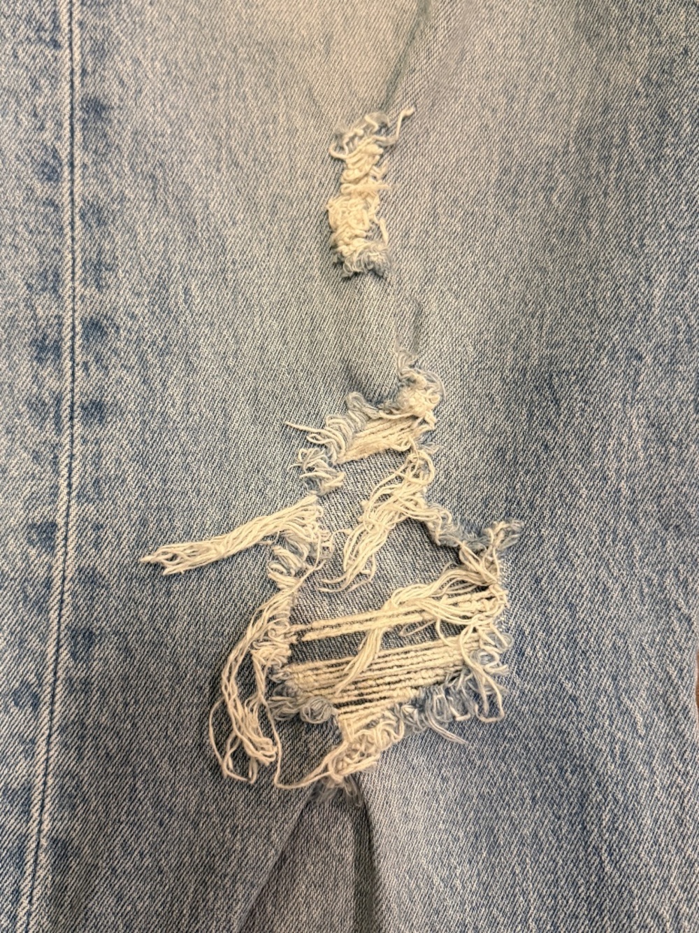 Levi’s Premium Ribcage Straight Jeans 27 Tango Swing Light Wash Distressed - Picture 12 of 16